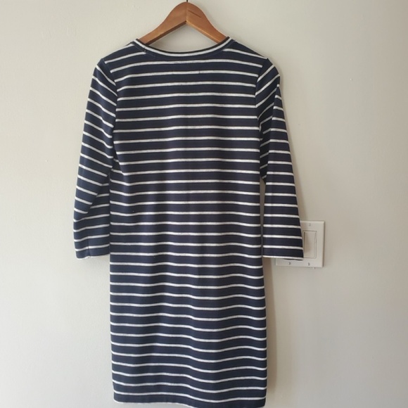 Abercrombie Navy Striped Shift Dress - Picture 3 of 6